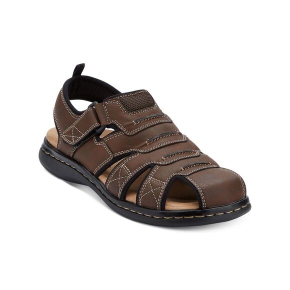 NWT DOCKERS Mens Brown Cushioned Searose Round Toe Sandals Shoes 11 M